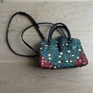 Coach Mercer Satchel Paint Leather